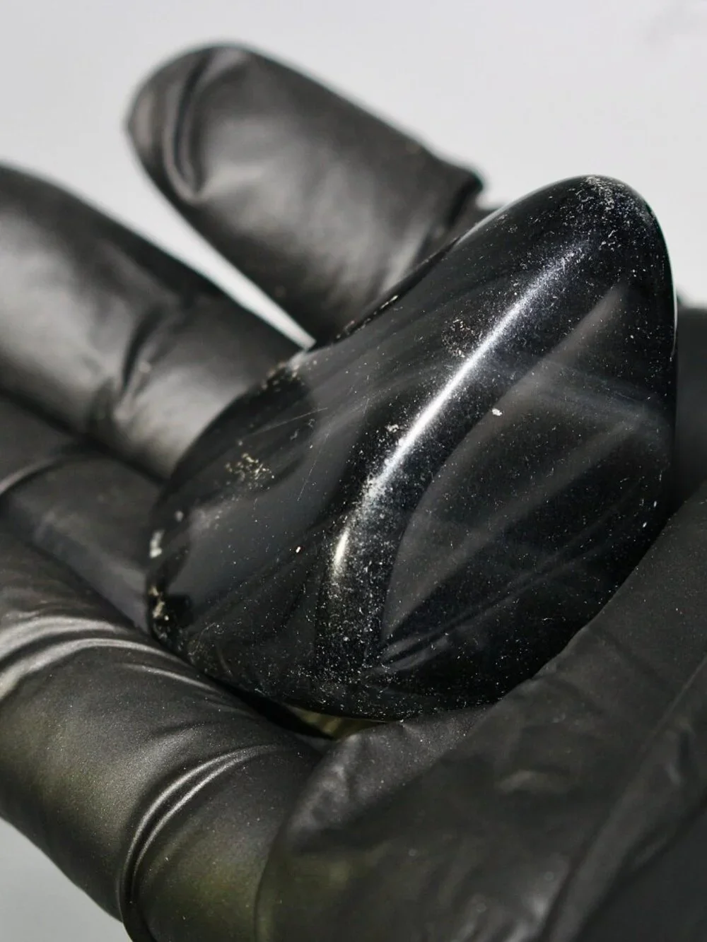 39.0g Old Stock Rainbow Obsidian Polished Davis Creek California Rare Stone Rock